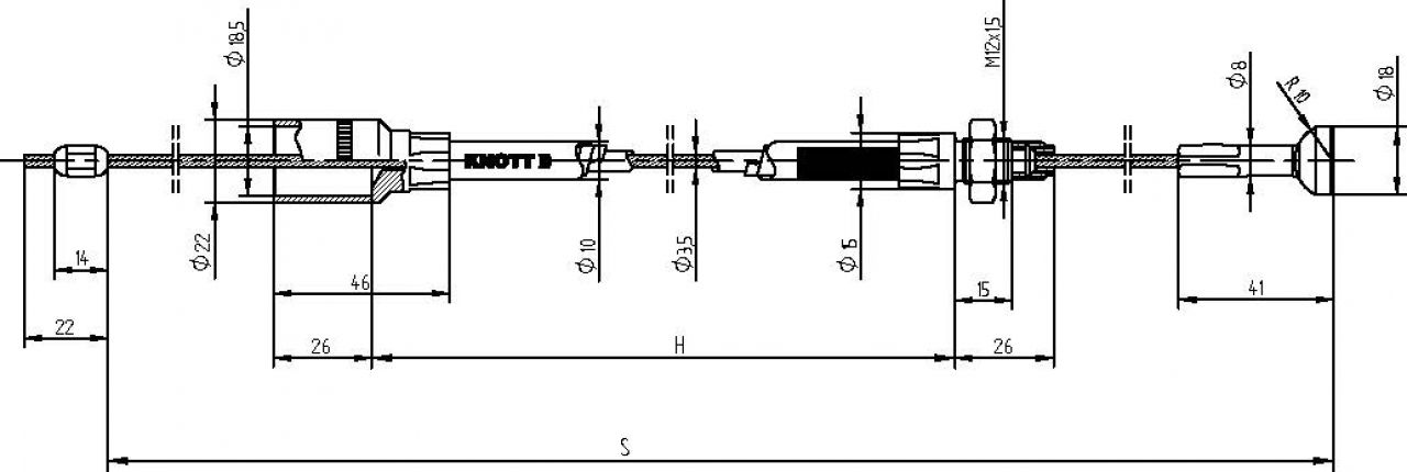 Seilzug Seilzug Standard Bowdenzug Ausl Sezug Seilzug F R Knott